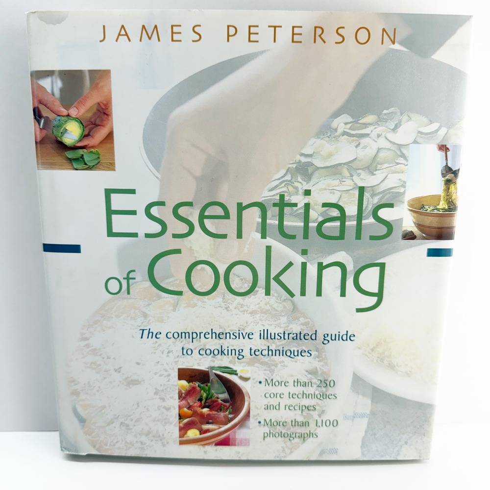 Essentials of Cooking James Peterson Hardcover Illustrated Guide Techniques 1999